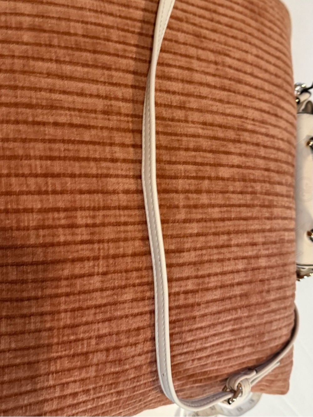 Juicy Couture Cream Mini Top-Handle Crossbody with Gold Hardware - Picture 14 of 14